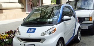 Uno dei veicoli car sharing negli Stati Uniti