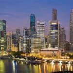 Singapore. panorama notturno