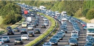 Una coda in autostrada