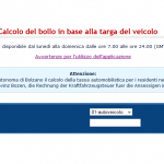 calcolo bollo auto