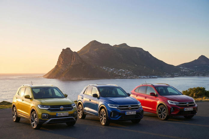 Volkswagen T-Roc, Volkswagen T-Cross e Volkswagen Taigo 2026 prova comparativa tra i tre suv